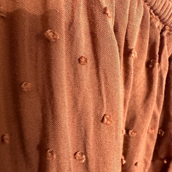 Aeropostale Solid Scoop-Neck Swiss Dot Fit & Flare Dress Sz L - Picture 9 of 11